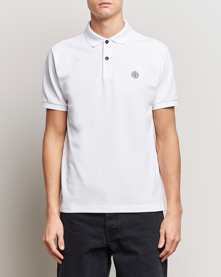 Herren | Poloshirts | Stone Island | Organic Cotton Polo White