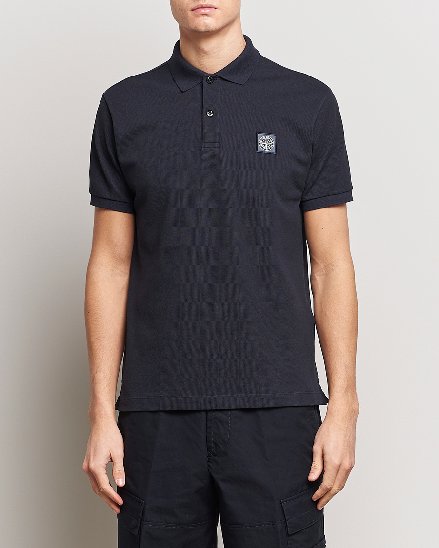 Herren | Poloshirts | Stone Island | Organic Cotton Polo Navy Blue