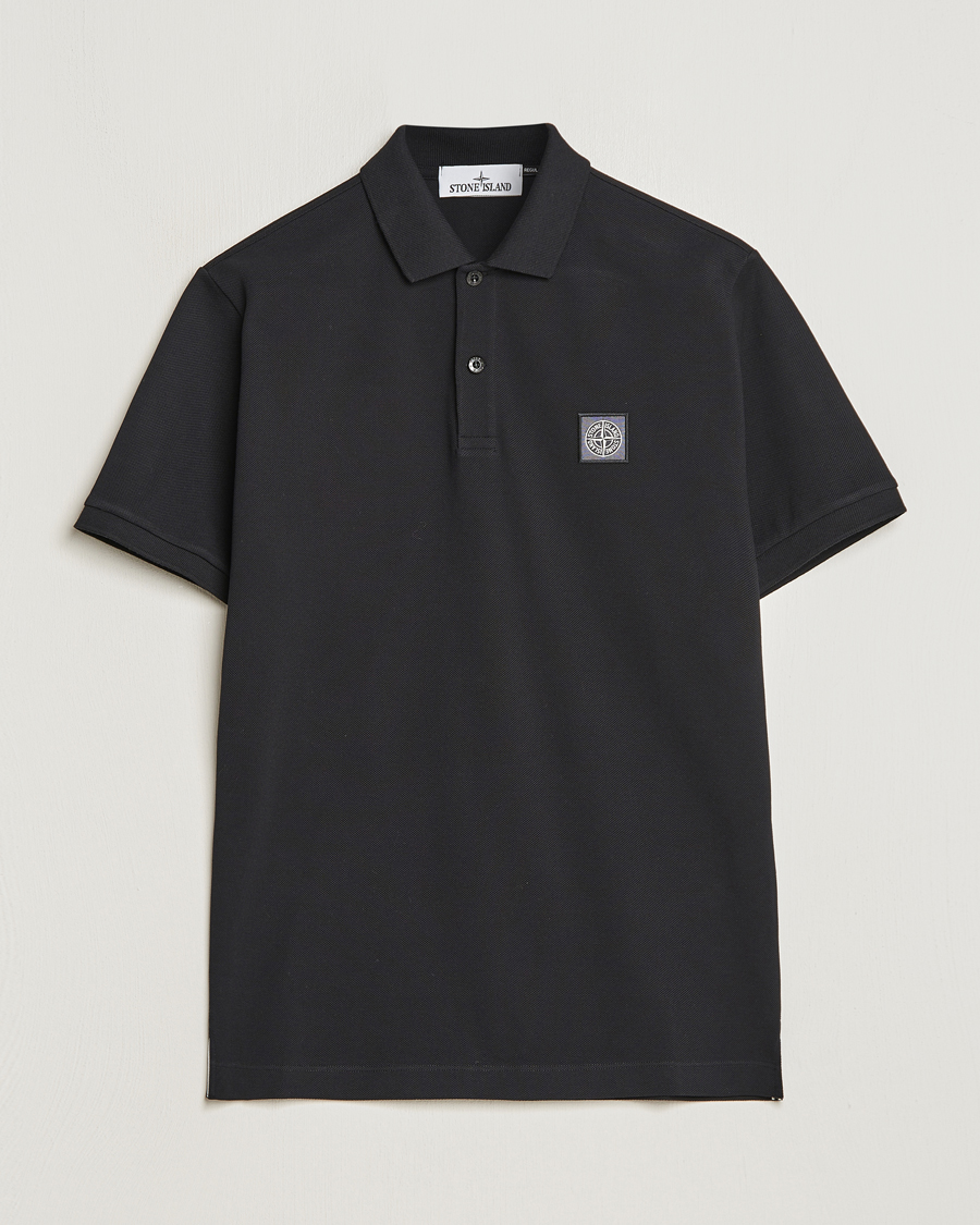 Herren | Poloshirts | Stone Island | Organic Cotton Polo Black