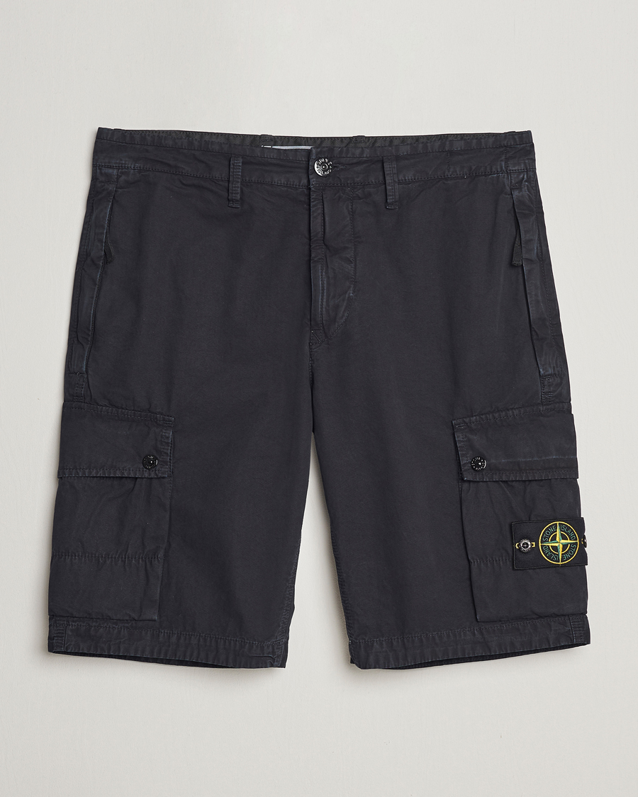 Herren | Shorts | Stone Island | Brushed Cotton Canvas Cargo Shorts Navy Blue