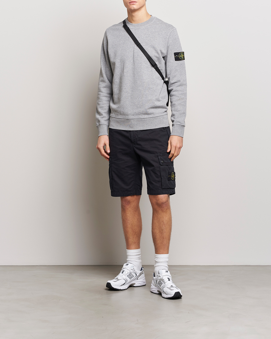 Herren | Shorts | Stone Island | Brushed Cotton Canvas Cargo Shorts Navy Blue