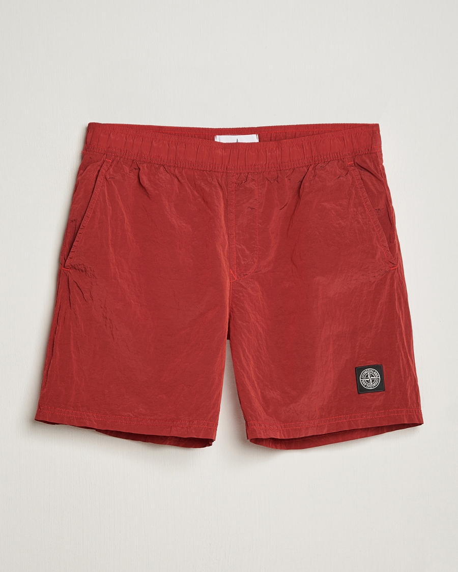 Herren | Badehosen | Stone Island | Nylon Metal Econyl Swimshorts Red