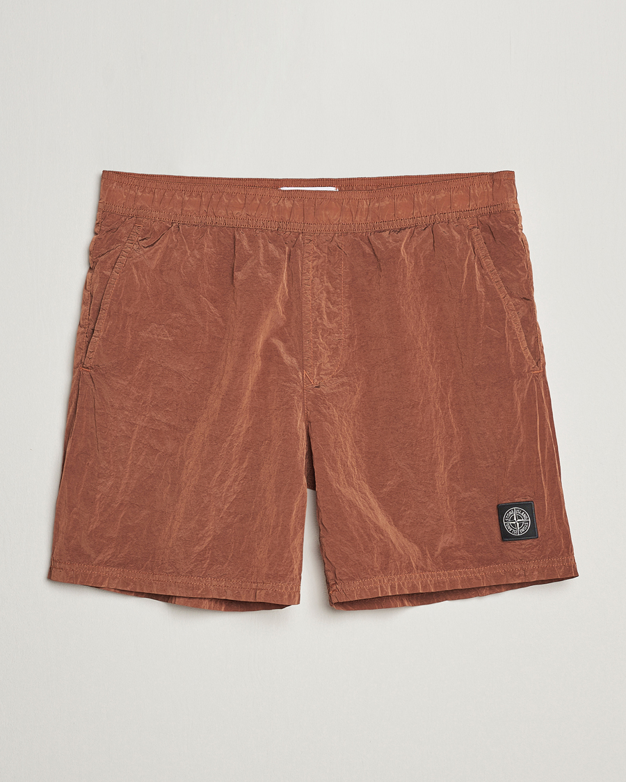 Herren | Badehosen | Stone Island | Nylon Metal Econyl Swimshorts Rust