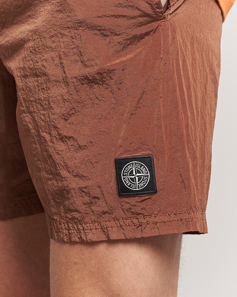 Herren | Badehosen | Stone Island | Nylon Metal Econyl Swimshorts Rust