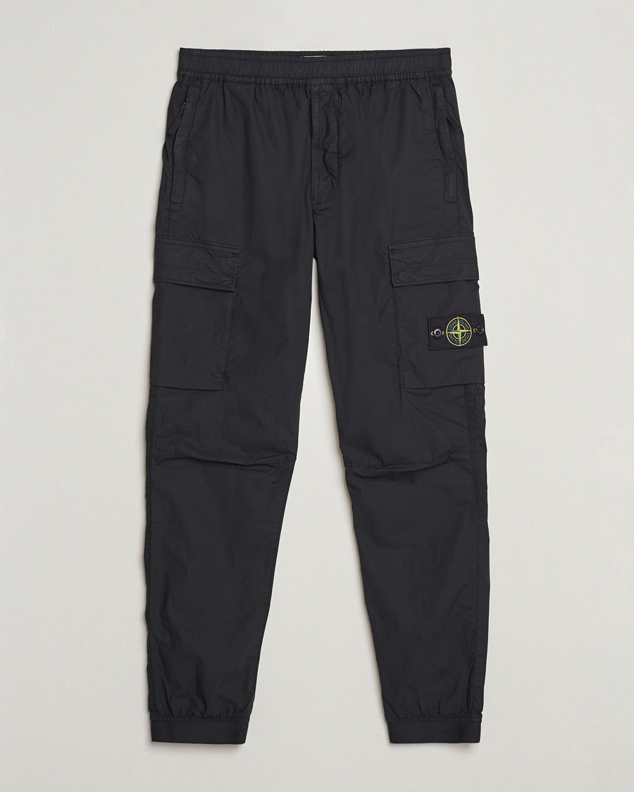 Herren | Hosen | Stone Island | Garment Dyed Drawsting Cargo Pants Black