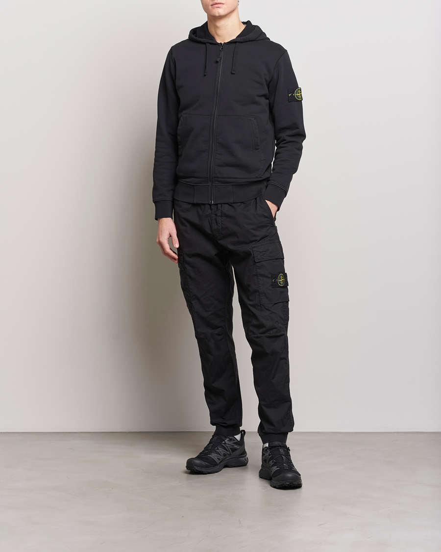 Herren | Hosen | Stone Island | Garment Dyed Drawsting Cargo Pants Black