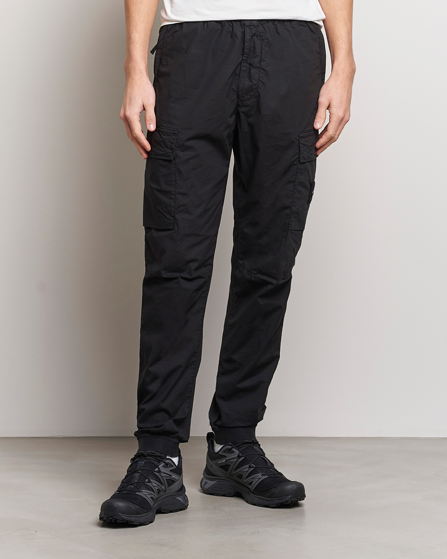 Herren | Kleidung | Stone Island | Garment Dyed Drawsting Cargo Pants Black