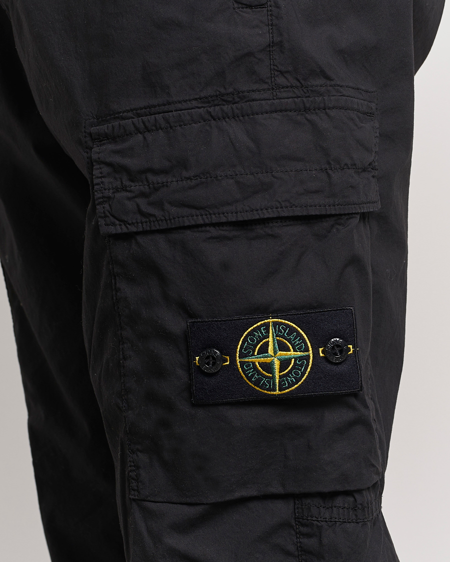 Herren | Hosen | Stone Island | Garment Dyed Drawsting Cargo Pants Black