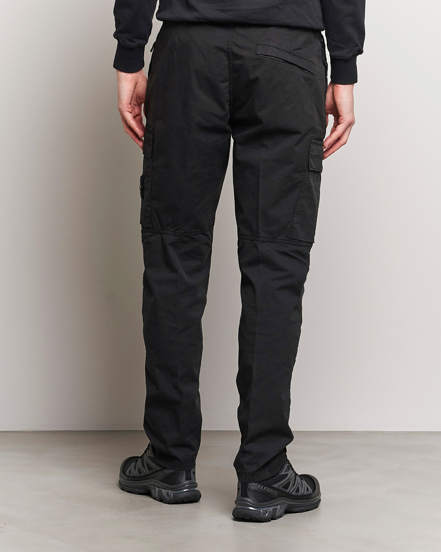 Herren | Hosen | Stone Island | Tapered Supima Cotton Cargo Pants Black