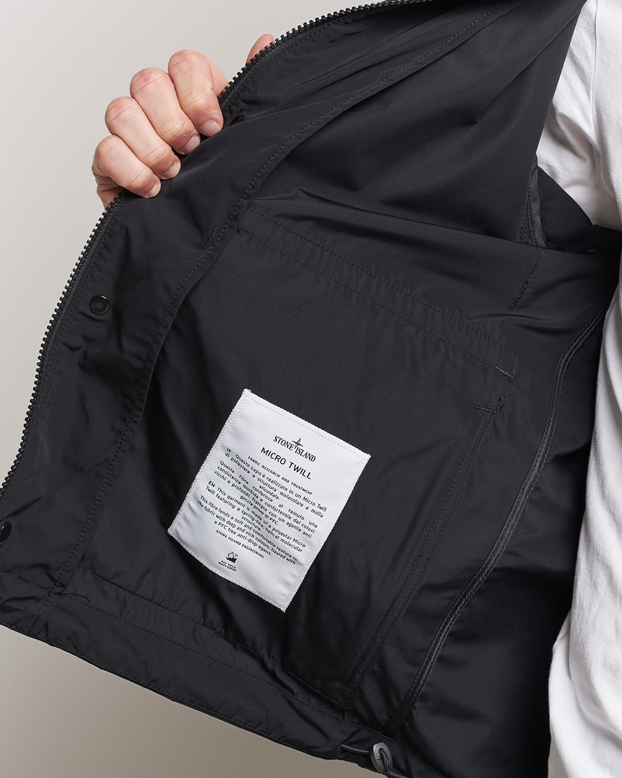 Herren | Jacken | Stone Island | Micro Twill Hooded Jacket Black