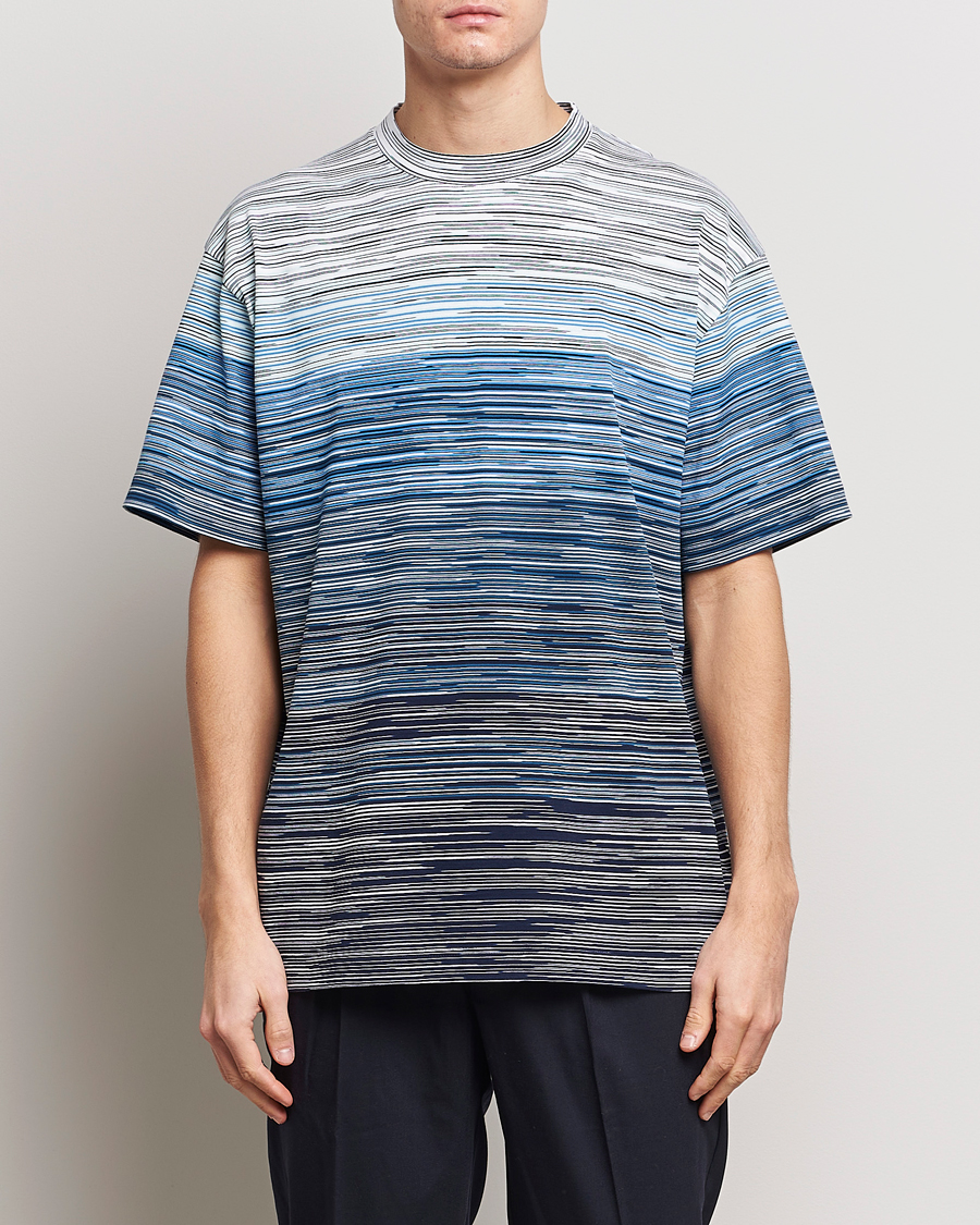 Herren | Kurzarm T-Shirt | Missoni | Space Dyed T-Shirt Blue