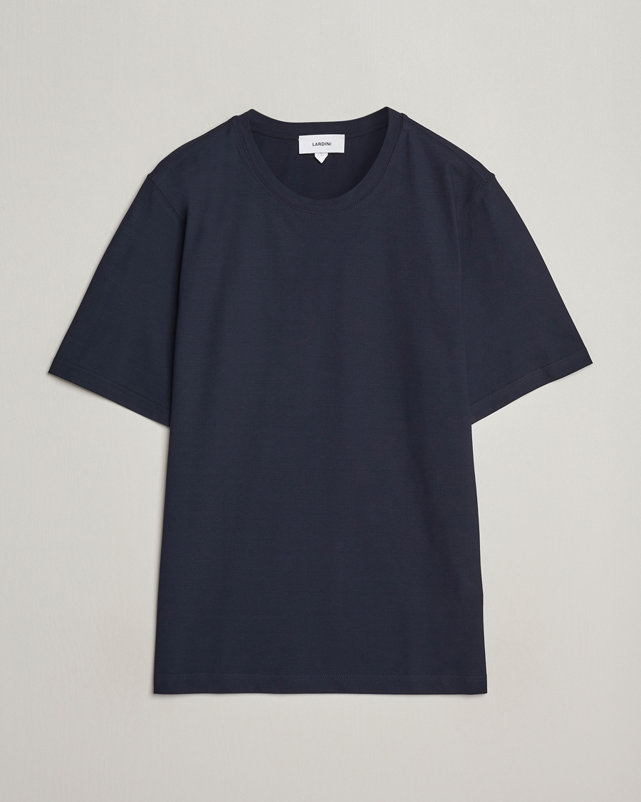 Herren | T-Shirts | Lardini | Ice Cotton T-Shirt Navy