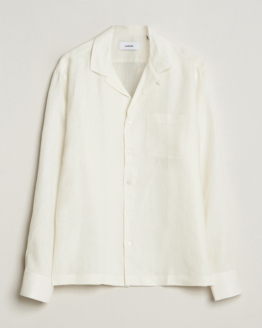 Herren | Hemden | Lardini | Klop Linen Shirt Off White