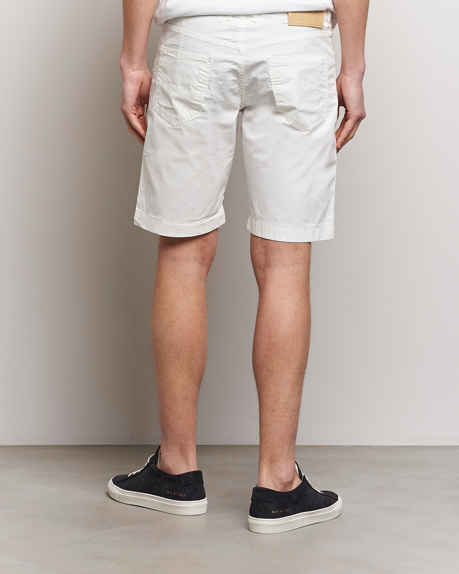Herren | Shorts | Jacob Cohën | Nicolas Cotton Gabardine Shorts White