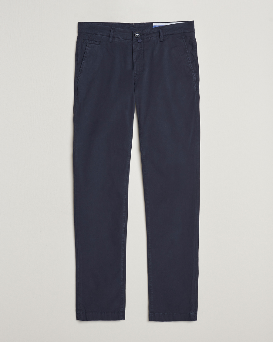 Herren | Hosen | Jacob Cohën | Bobby Cotton Gabardine Chinos Navy