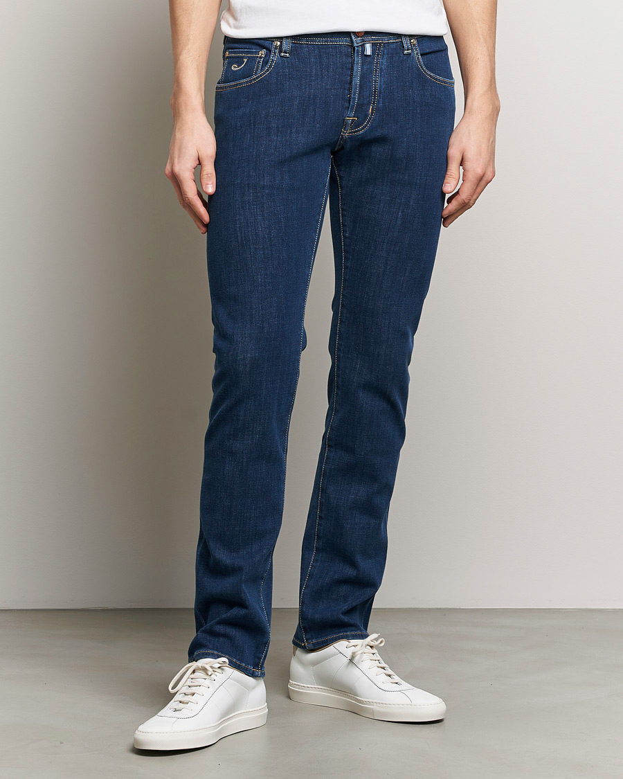 Herren | Kleidung | Jacob Cohën | Nick Slim Fit Dual Stretch Jeans Dark Blue