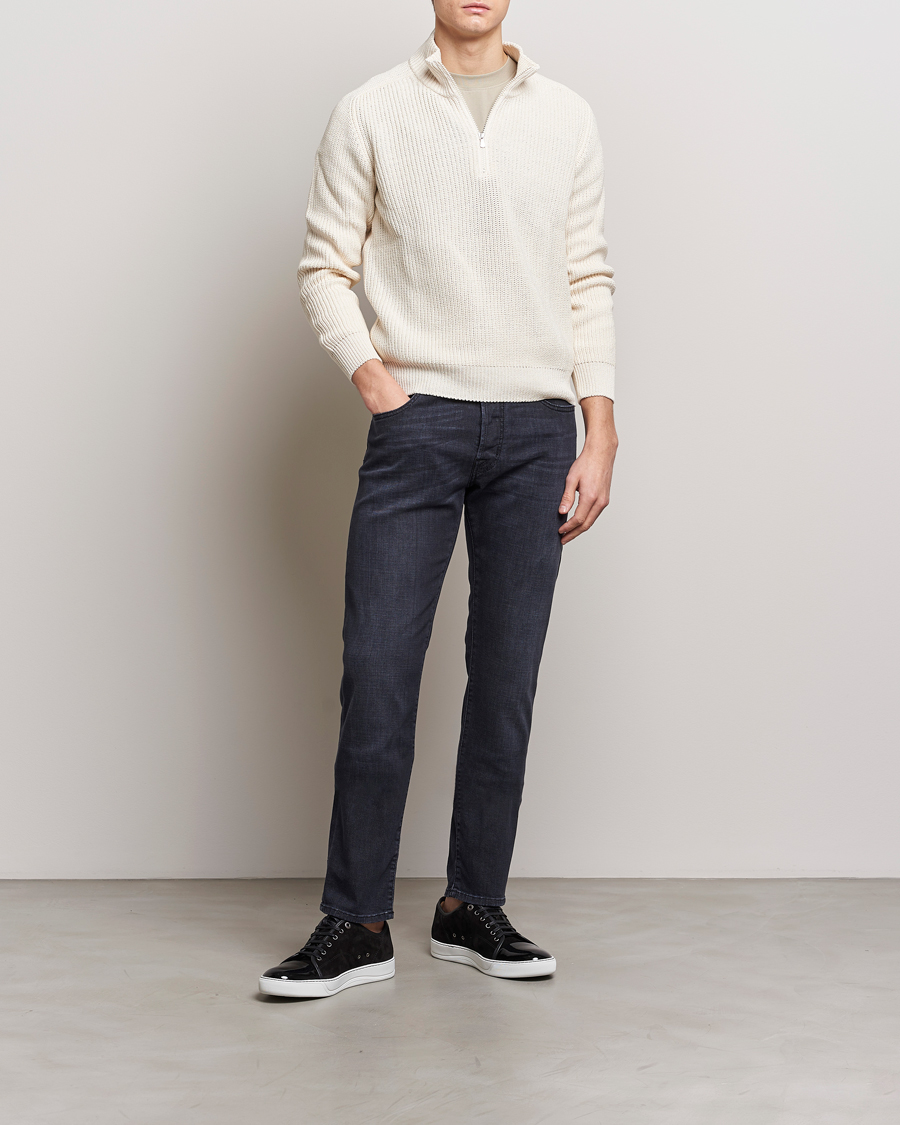 Herren | Jeans | Jacob Cohën | Bard Slim Fit Stretch Jeans Grey Black
