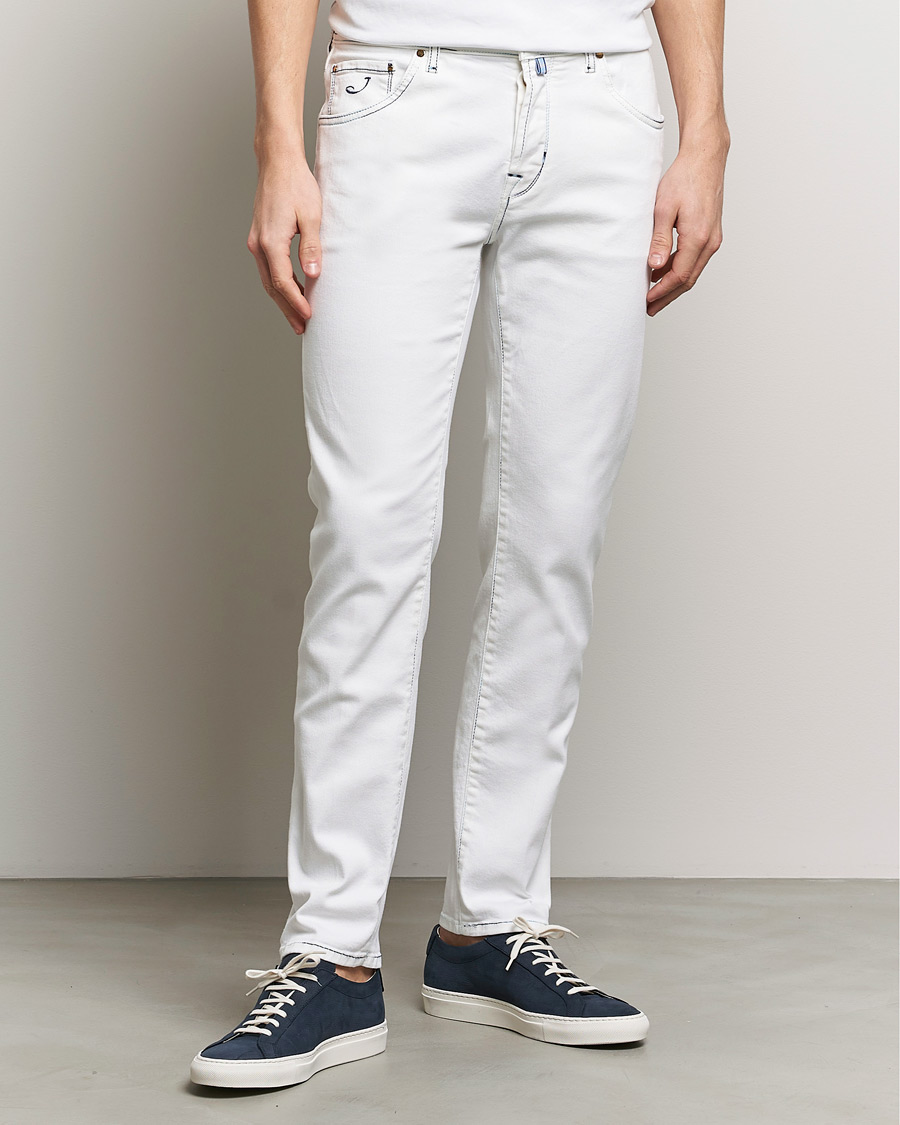 Herren | Kategorie | Jacob Cohën | Scott Portofino Slim Fit Stretch Jeans White