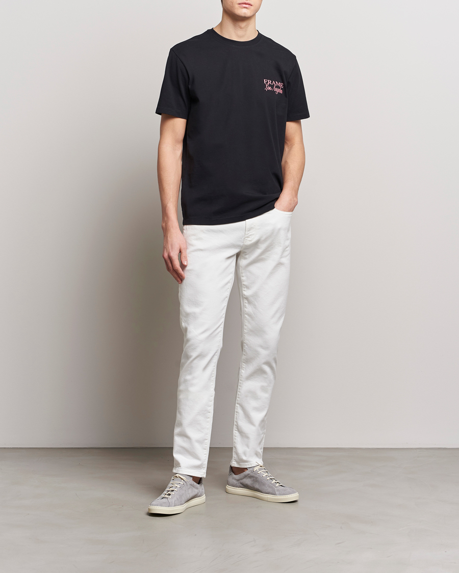 Herren | T-Shirts | FRAME | LA Logo T-Shirt Black