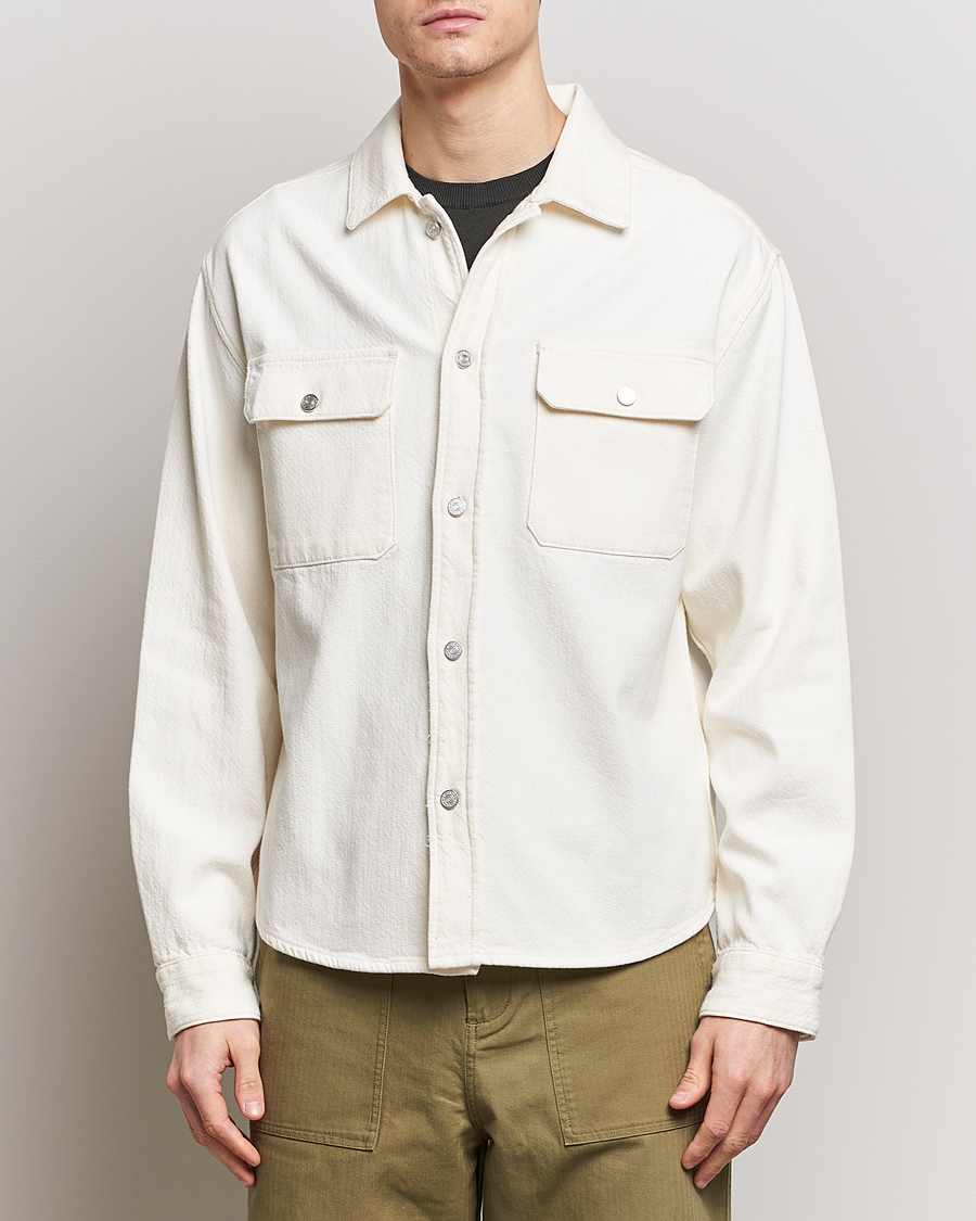 Herren | Contemporary Creators | FRAME | Textured Terry Overshirt Off White