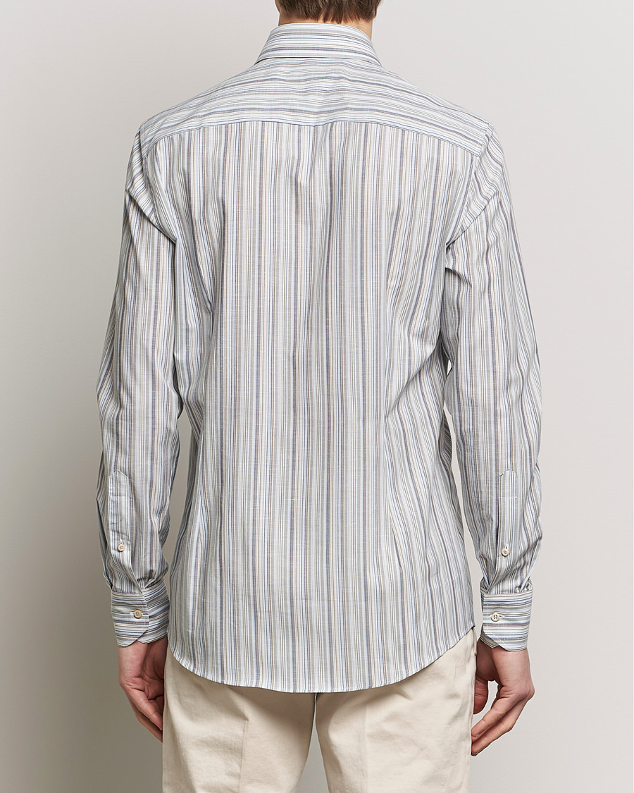 Herren | Hemden | Stenströms | Slimline Multi Stripe Cut Away Shirt Multi