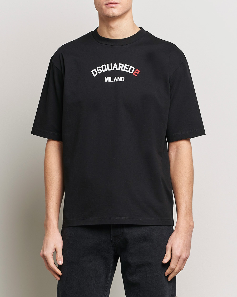 Herren | T-Shirts | Dsquared2 | Loose Fit Crew Neck T-Shirt Black