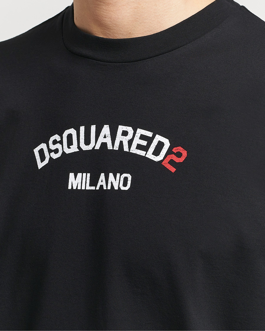 Herren | T-Shirts | Dsquared2 | Loose Fit Crew Neck T-Shirt Black