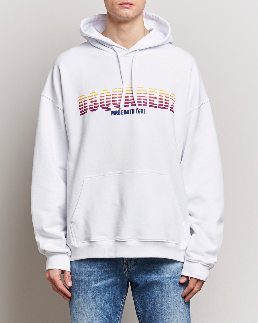Herren | Dsquared2 | Dsquared2 | Loose Fit Hoodie White