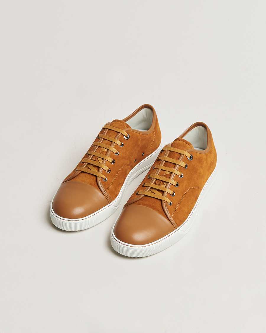 Herren | Schuhe | Lanvin | Nappa Cap Toe Sneaker Brown