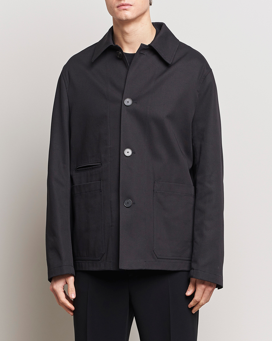 Herren | Zeitgemäße Jacken | Lanvin | Cotton Work Jacket Black