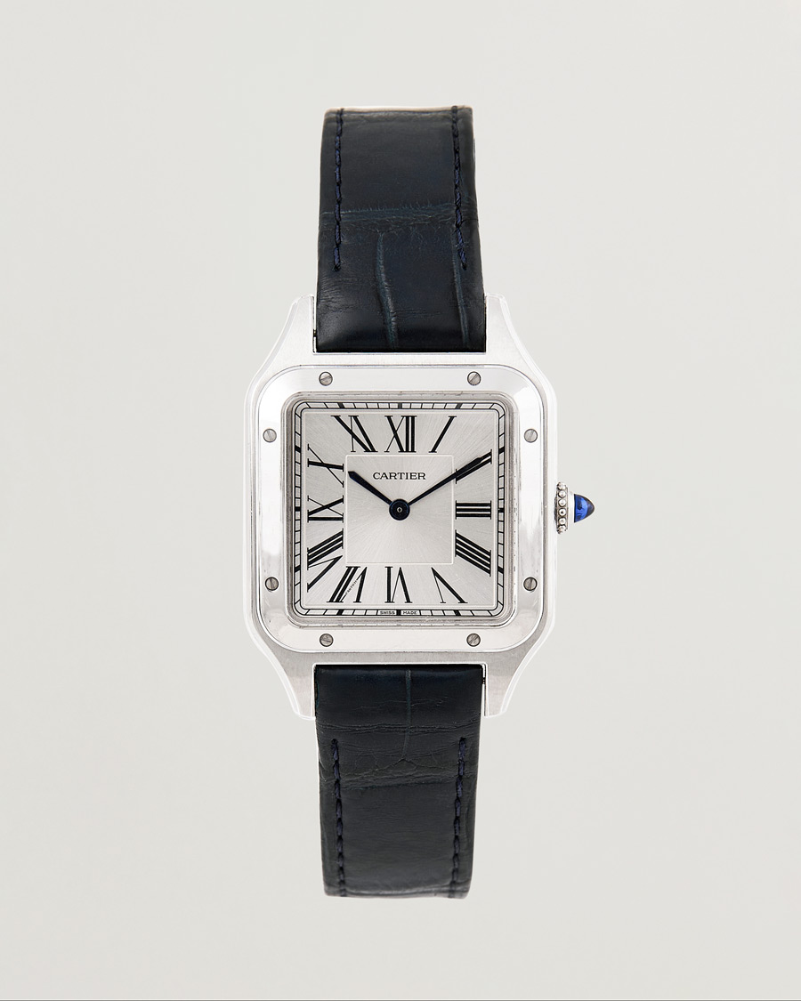 Herren | Cartier Pre-Owned Santos Dumont WSSA0022 Silver | Cartier Pre-Owned | Santos Dumont WSSA0022 Silver
