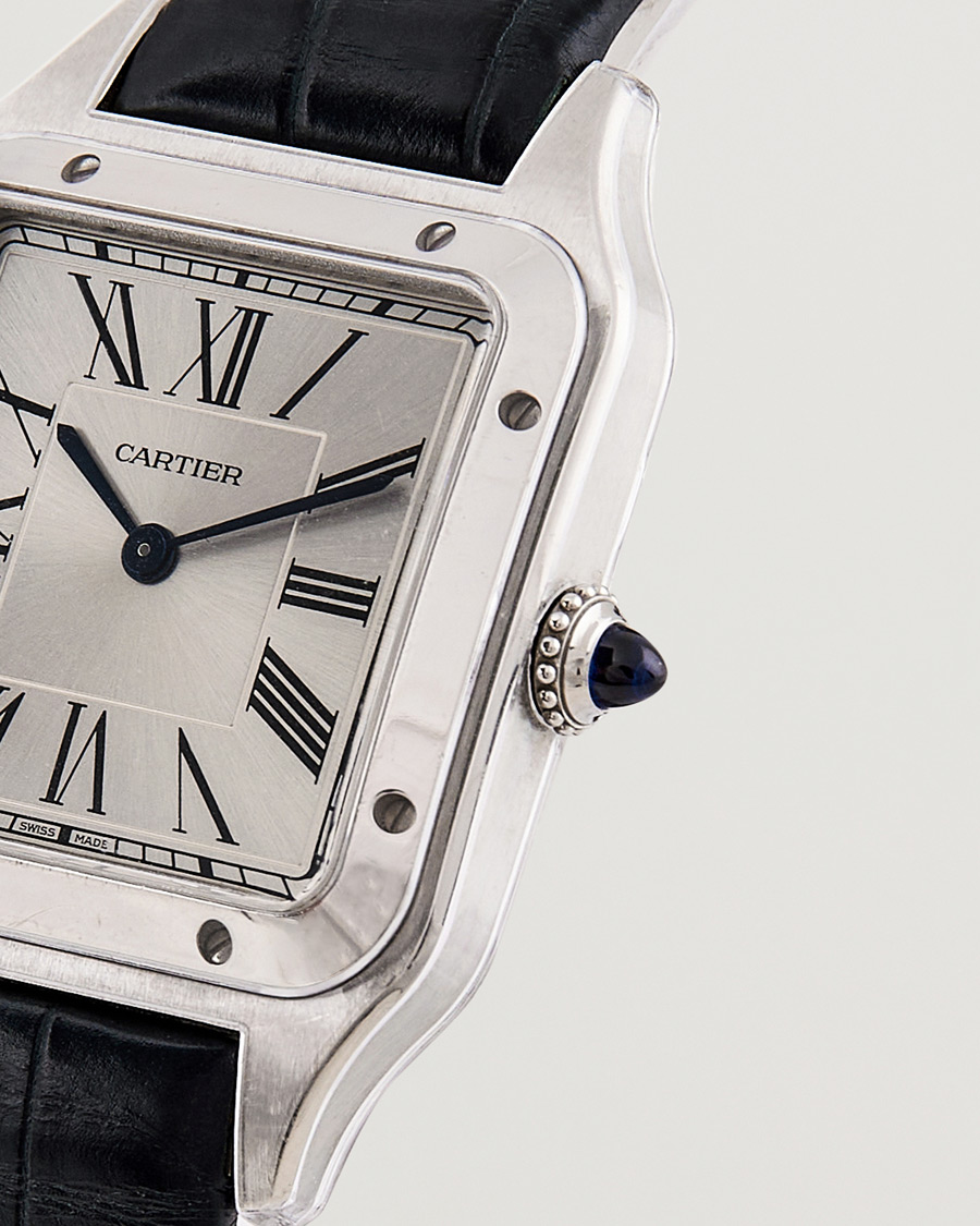 Herren | Cartier Pre-Owned Santos Dumont WSSA0022 Silver | Cartier Pre-Owned | Santos Dumont WSSA0022 Silver