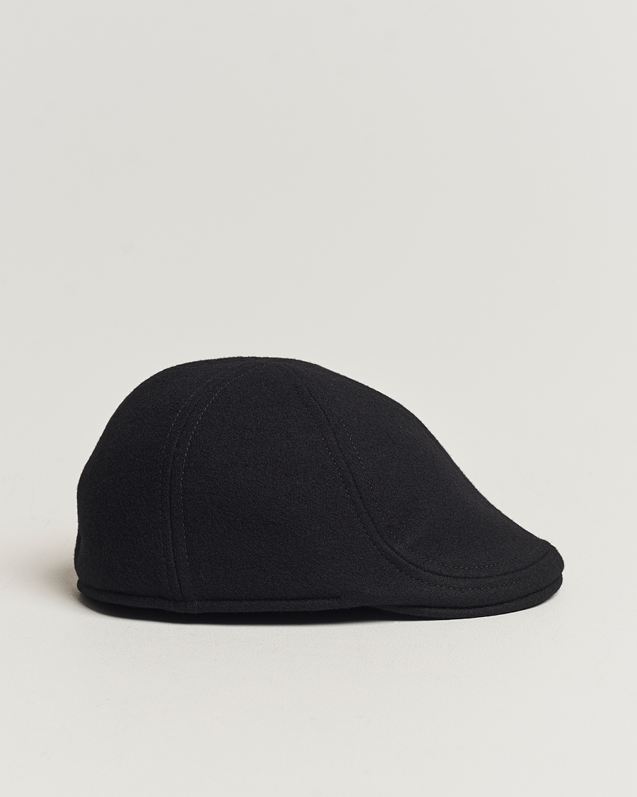 Herren | Hüte & Mützen | Wigéns | Pub Cap Melton Wool Black