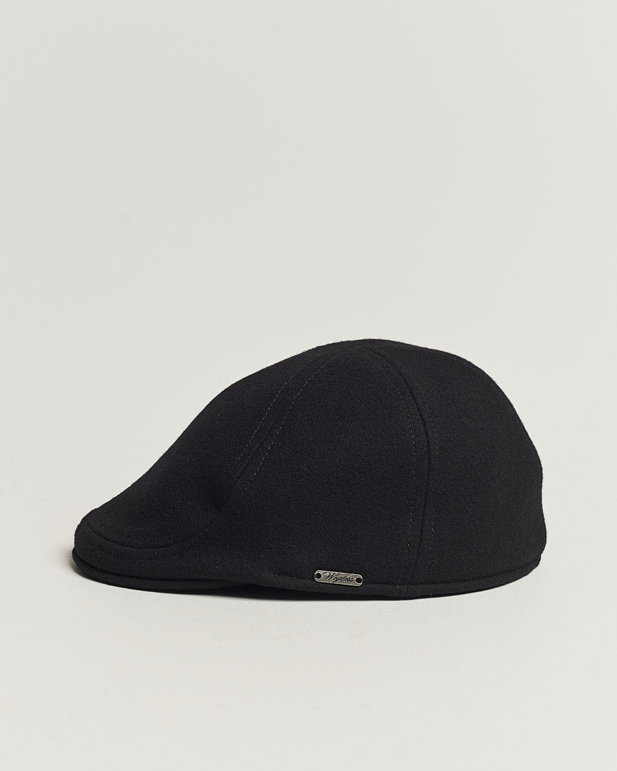 Herren | Hüte & Mützen | Wigéns | Pub Cap Melton Wool Black