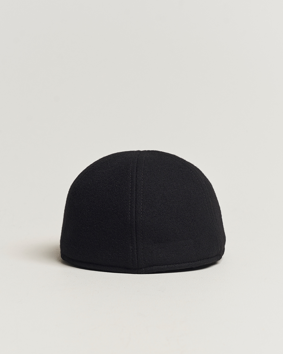 Herren | Hüte & Mützen | Wigéns | Pub Cap Melton Wool Black