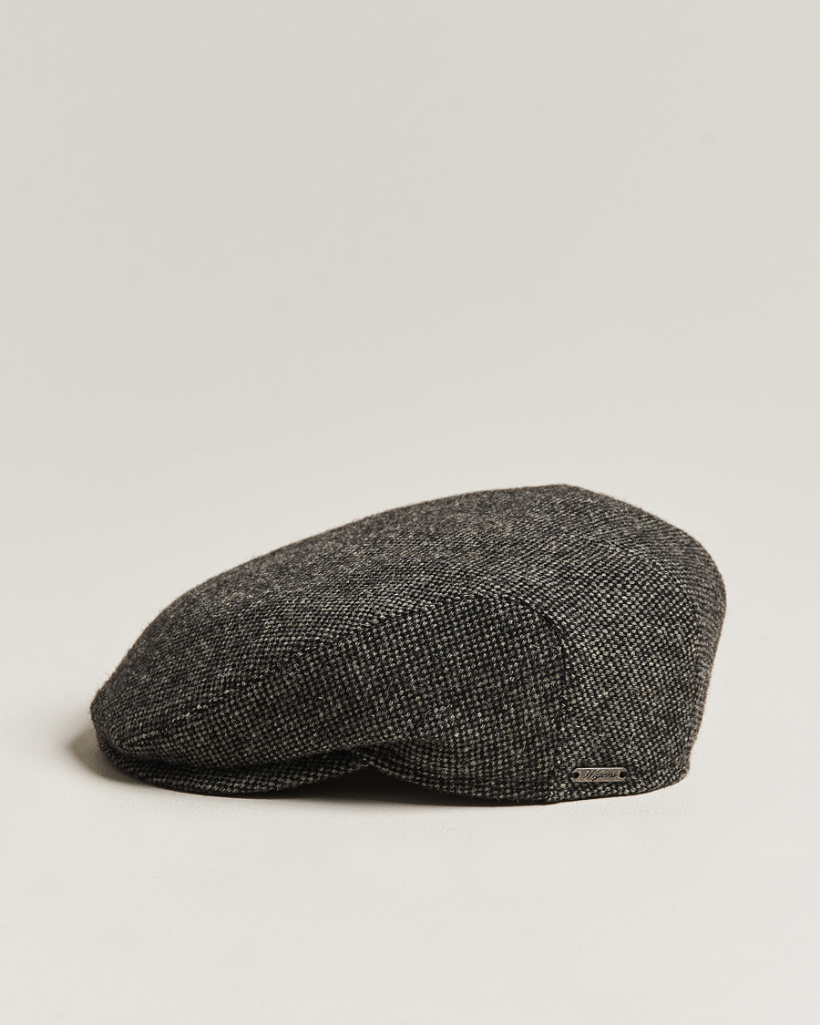 Herren | Hüte & Mützen | Wigéns | Ivy Slim Donegal Wool Dark Grey