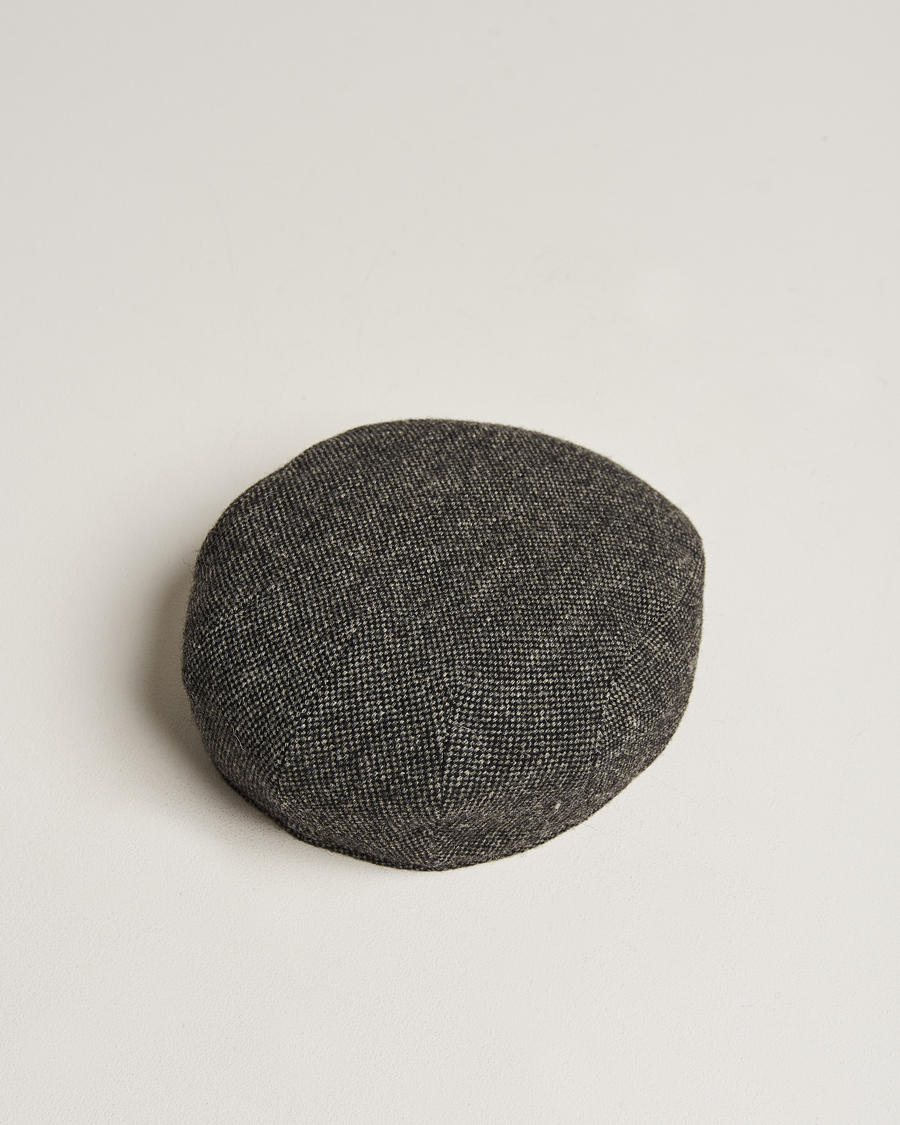Herren | Hüte & Mützen | Wigéns | Ivy Slim Donegal Wool Dark Grey