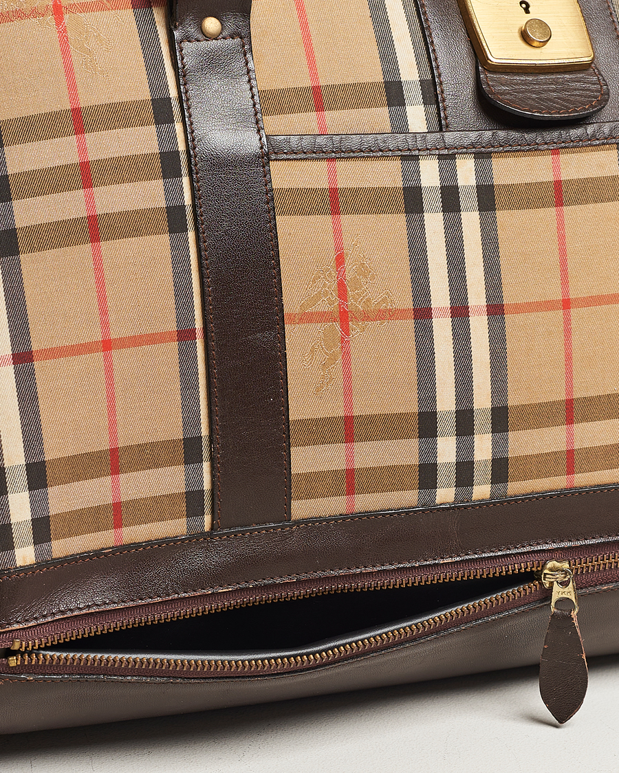 Herren | Burberry Pre-Owned Carry On Travel Bag Haymarket Check | Burberry Pre-Owned | Carry On Travel Bag Haymarket Check