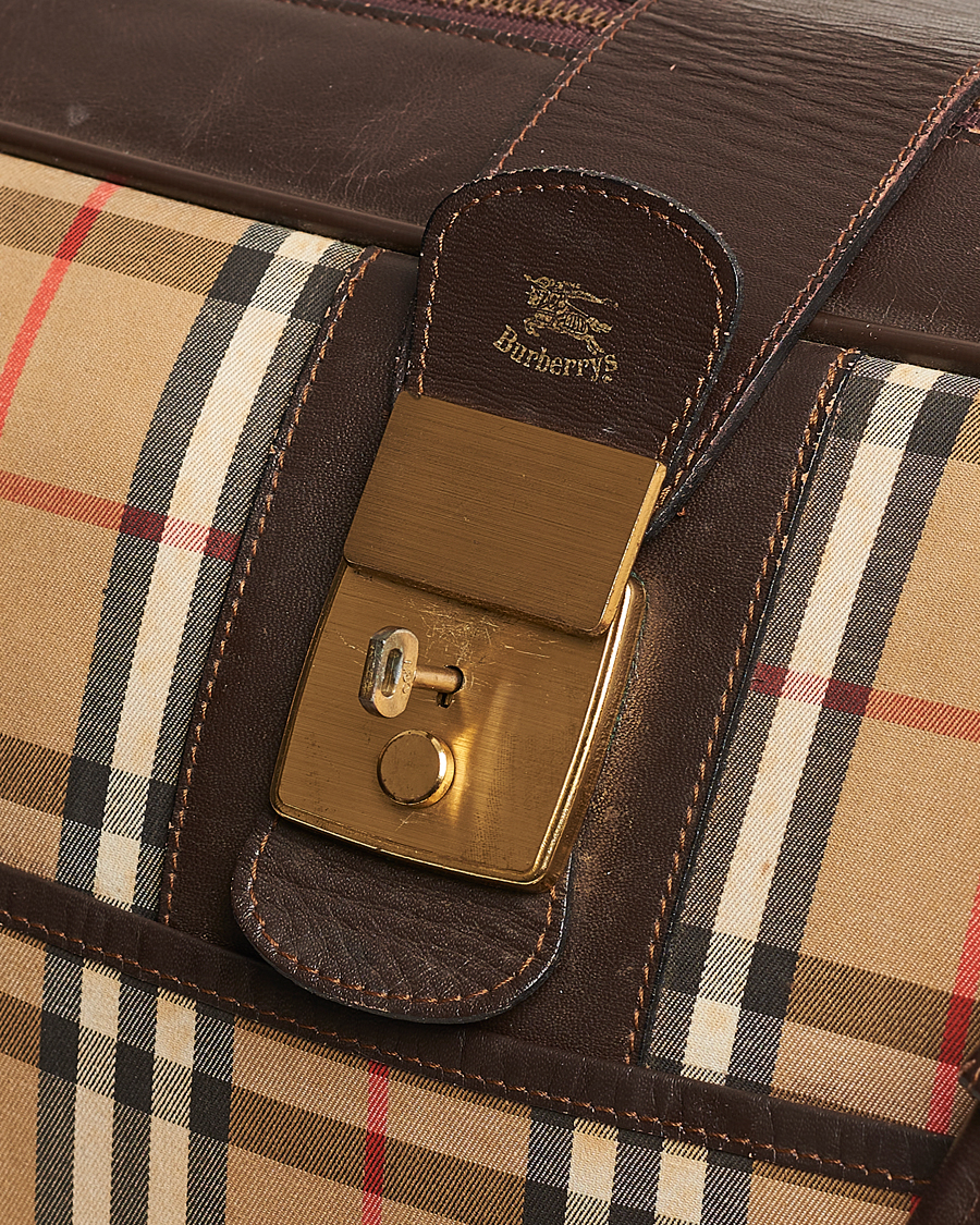 Herren | Burberry Pre-Owned Carry On Travel Bag Haymarket Check | Burberry Pre-Owned | Carry On Travel Bag Haymarket Check
