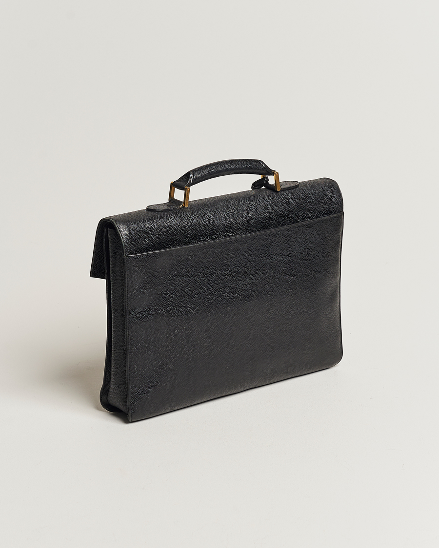 Herren | Chanel Pre-Owned Portfolio Briefcase Leather Black | Chanel Pre-Owned | Portfolio Briefcase Leather Black