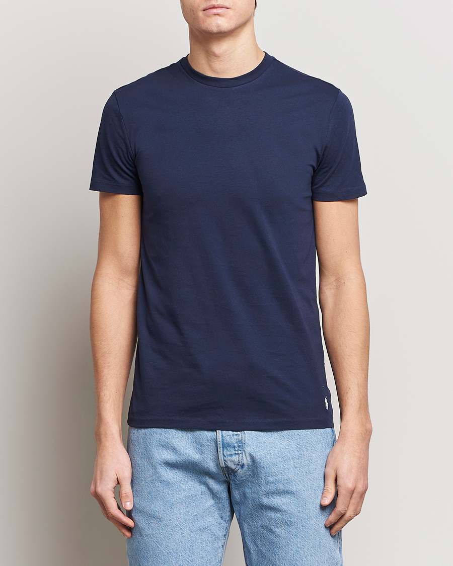 Herren | Kurzarm T-Shirt | Polo Ralph Lauren | 3-Pack Crew Neck T-Shirt Green/Blue/Navy