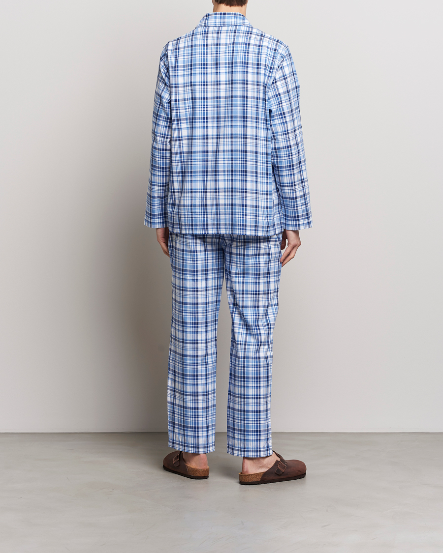 Herren | Pyjamas | Polo Ralph Lauren | Cotton Checked Pyjama Set Blue Plaid