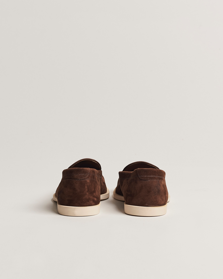 Herren | Loafer | John Lobb | Pace Summer Loafer Dark Brown Suede
