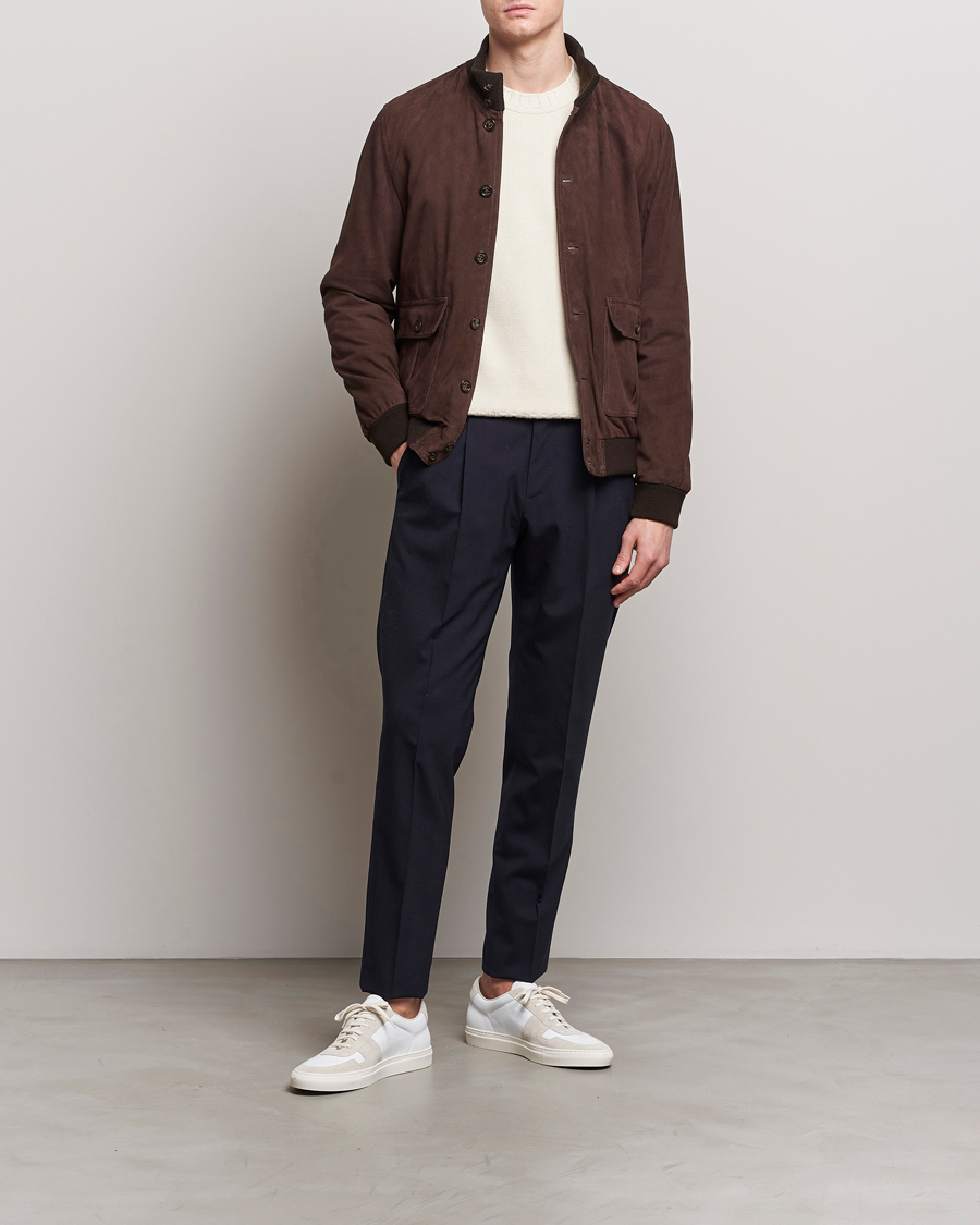 Herren | Jacken | Valstar | Valstarino Suede Jacket Dark Brown