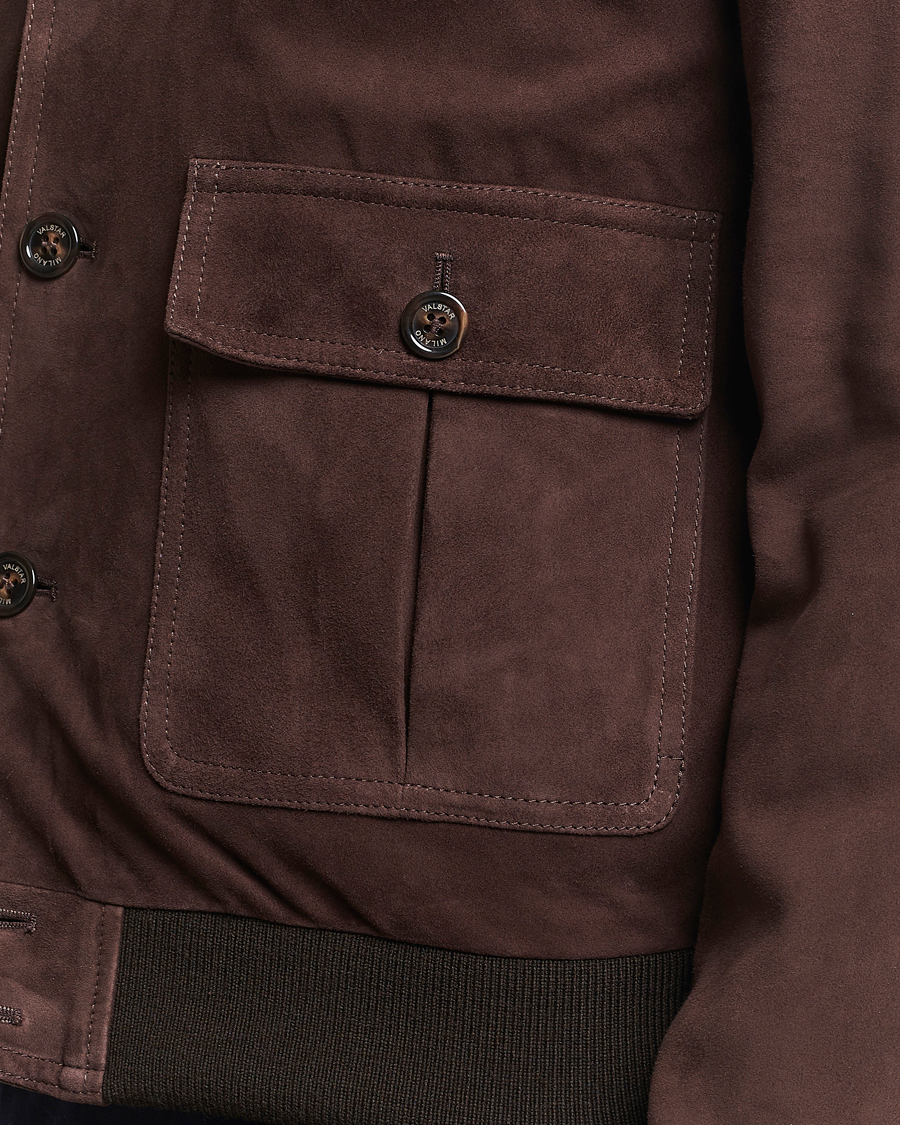 Herren | Jacken | Valstar | Valstarino Suede Jacket Dark Brown