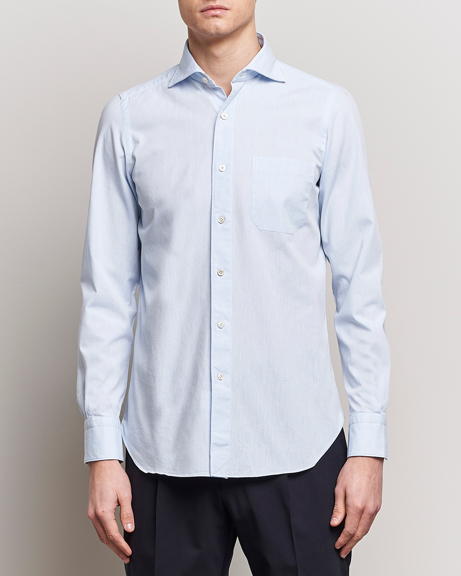 Herren | Kleidung | Finamore Napoli | Gaeta Chambray Shirt Light Blue