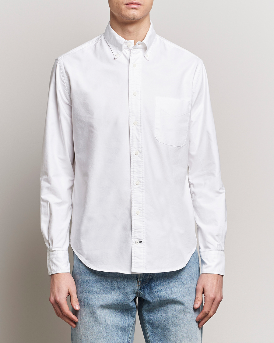 Herren | Kategorie | Gitman Vintage | Button Down Oxford Shirt White