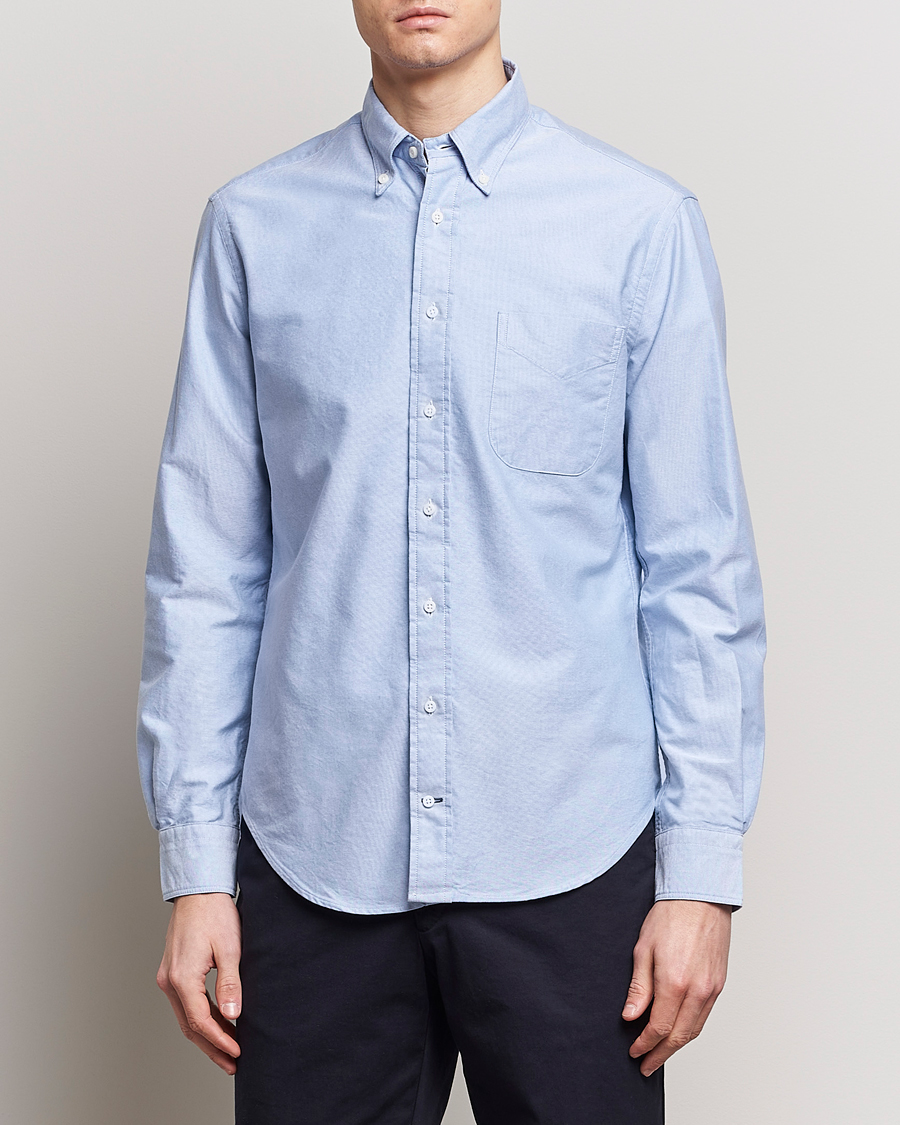 Men | Oxford Shirts | Gitman Vintage | Button Down Oxford Shirt Light Blue