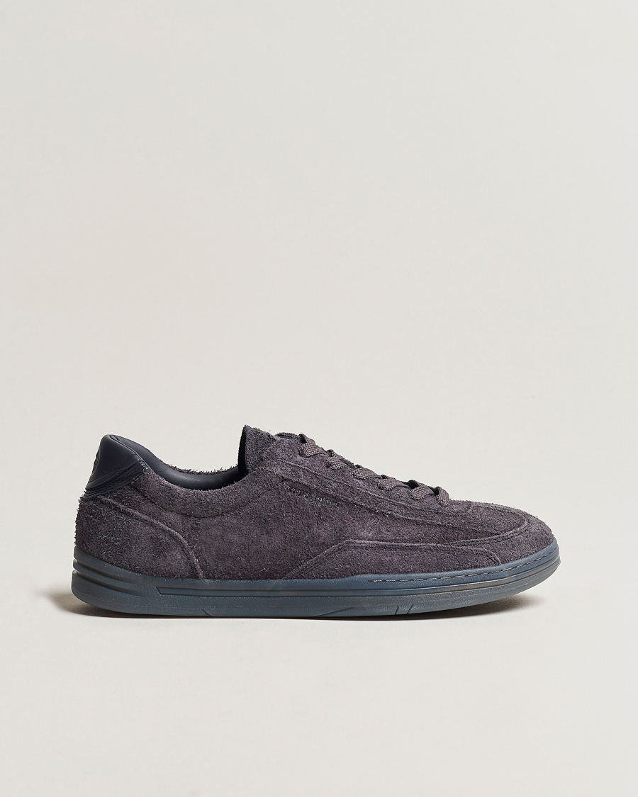 Herren | Stone Island S0101 Suede Sneakers Blue Grey | Stone Island | S0101 Suede Sneakers Blue Grey