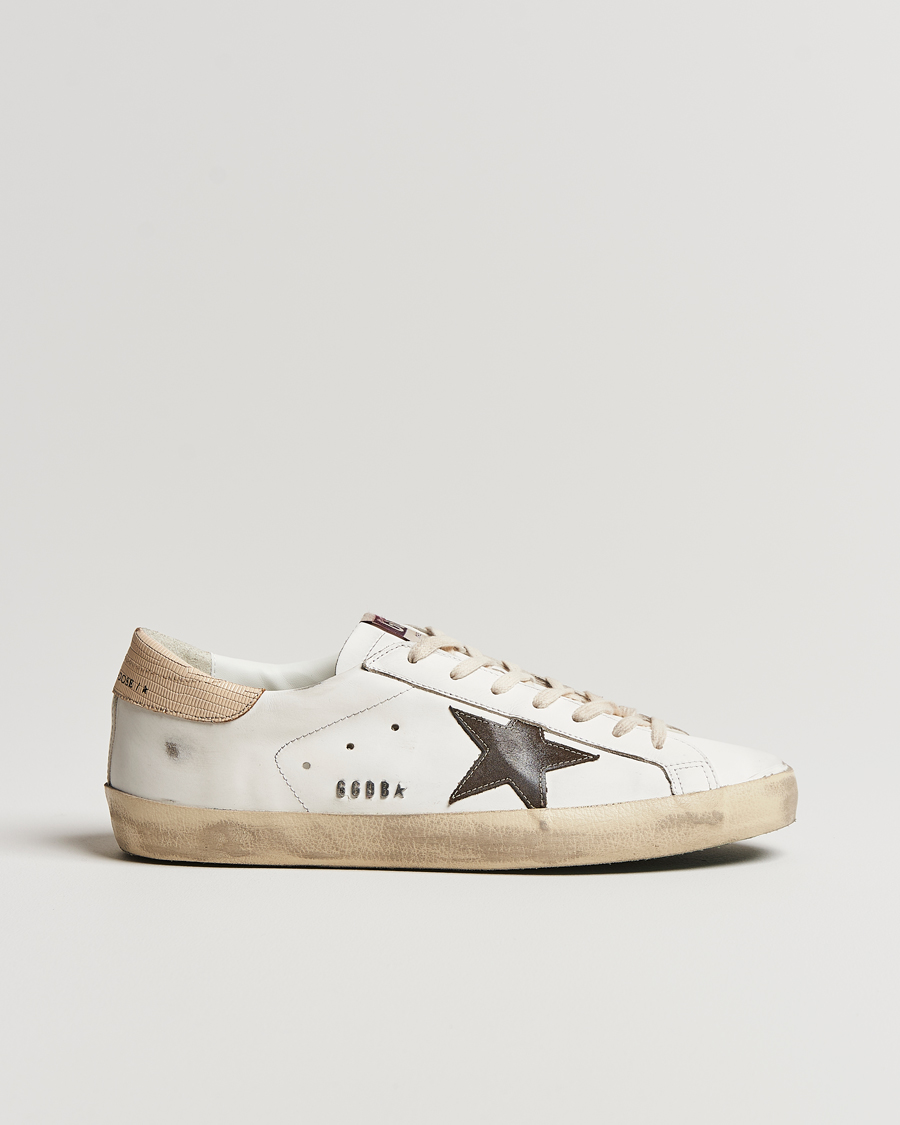 Herren | Golden Goose Deluxe Brand Super-Star Sneaker White/Brown | Golden Goose | Deluxe Brand Super-Star Sneaker White/Brown